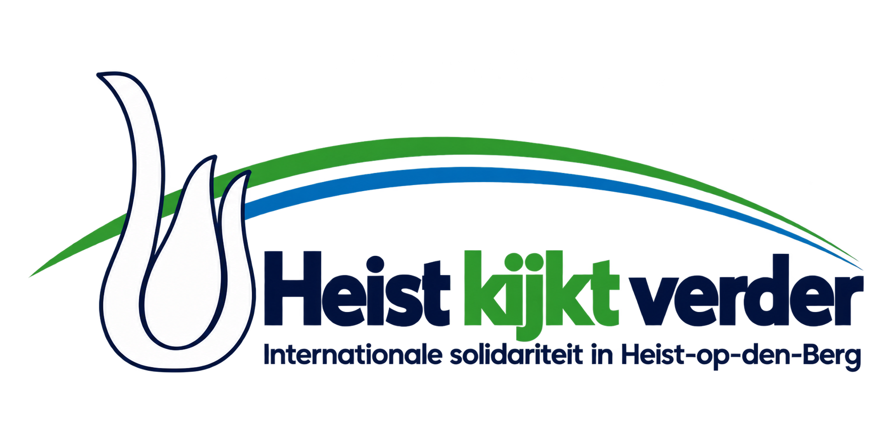 Heist kijkt verder, logo met de Heistse zwaan